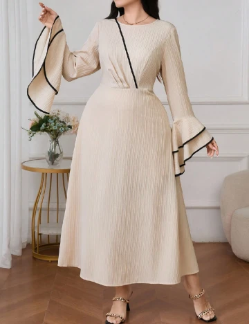 Rochie lunga SHEIN CURVE, crem