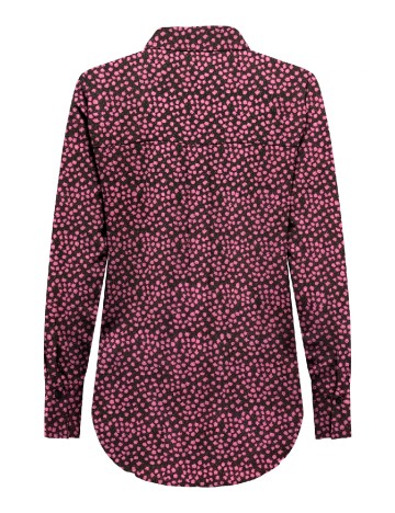 Camasa Oversize Jacqueline de Yong, negru/roz