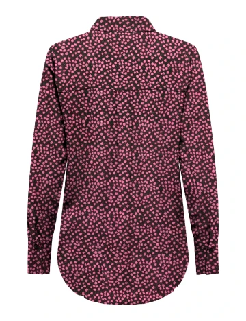 Camasa Oversize Jacqueline de Yong, negru/roz