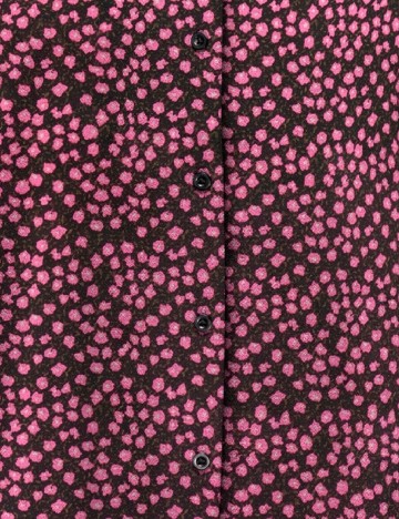Camasa Oversize Jacqueline de Yong, negru/roz