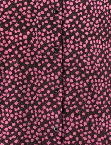 Camasa Oversize Jacqueline de Yong, negru/roz