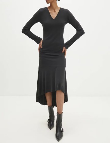 
						Rochie medie Answear LAB, gri inchis