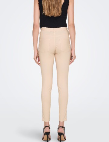 Pantaloni Jacqueline de Yong, crem