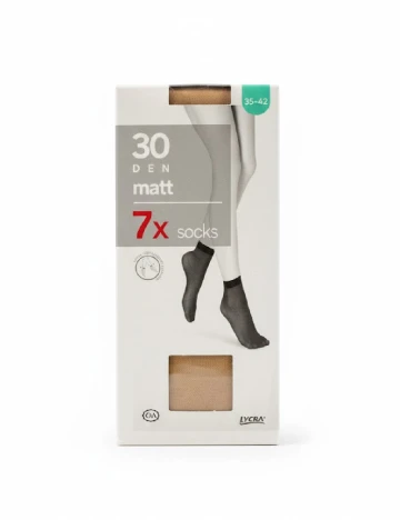 Set sosete 7 perechi C&A, crem