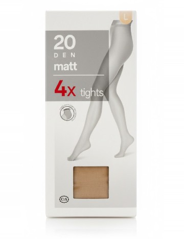 Set ciorapi 4 perechi C&A, crem