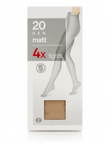 Set ciorapi 4 perechi C&A, crem