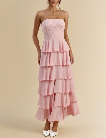 
						Rochie medie SHEIN, roz pudra