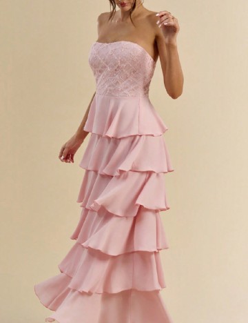 Rochie medie SHEIN, roz pudra