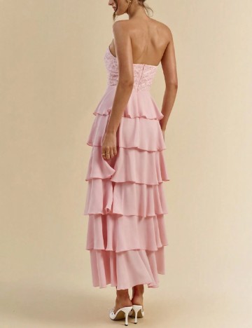 Rochie medie SHEIN, roz pudra