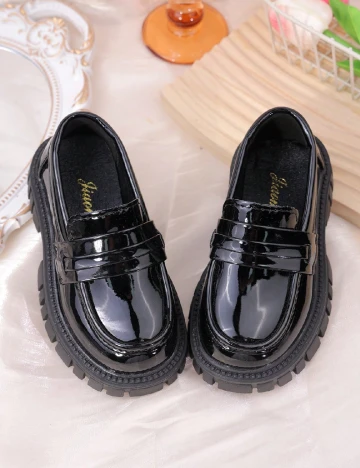 Mocasini Shein Kids, negru