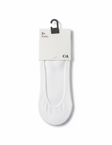 Set sosete 2 perechi C&A, alb