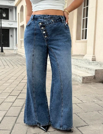 Blugi SHEIN CURVE, albastru