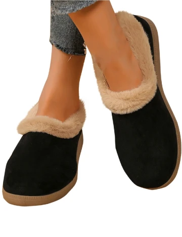 Papuci de Casa SHEIN, negru