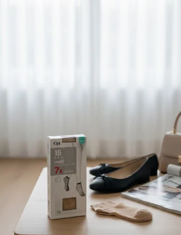 Set sosete 7 perechi C&A, crem