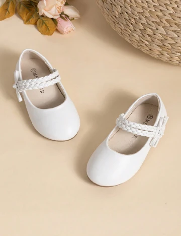 Pantofi Shein Kids, alb