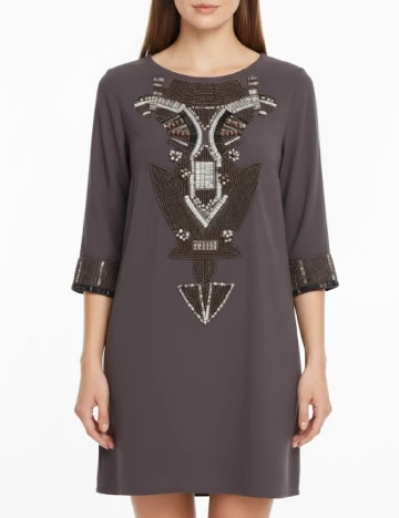 Rochie scurta Zara, gri