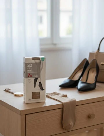 Set sosete 7 perechi C&A, crem