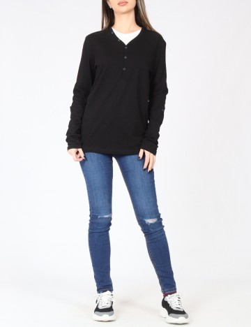 Bluza Bershka, negru