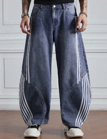 
						Blugi Romwe, albastru