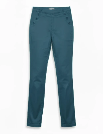 Pantaloni Pull&Bear, albastru