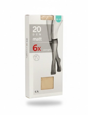 
						Set sosete 6 perechi C&A, crem