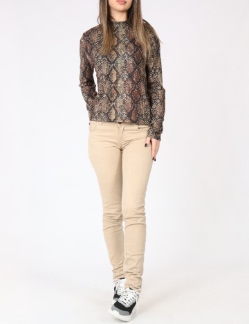 Pantaloni Zara, maro