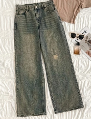 
						Blugi SHEIN, albastru