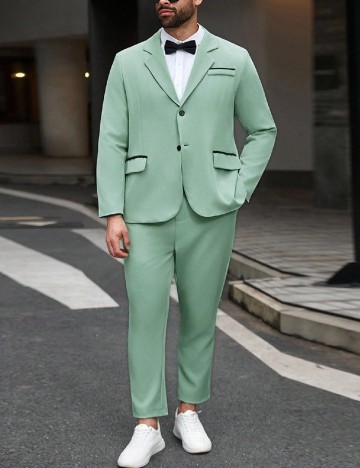 
						Costum SHEIN Plus Size Men, verde