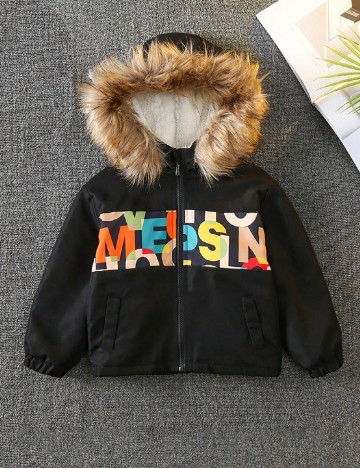 
						Geaca Shein Kids, negru