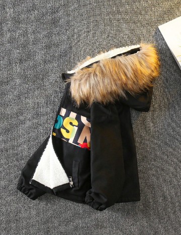 Geaca Shein Kids, negru