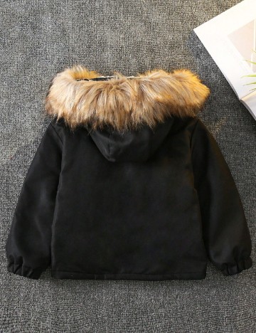 Geaca Shein Kids, negru