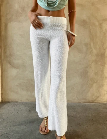 Pantaloni SHEIN, alb