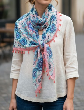 
						Esarfa Bershka, mix culori