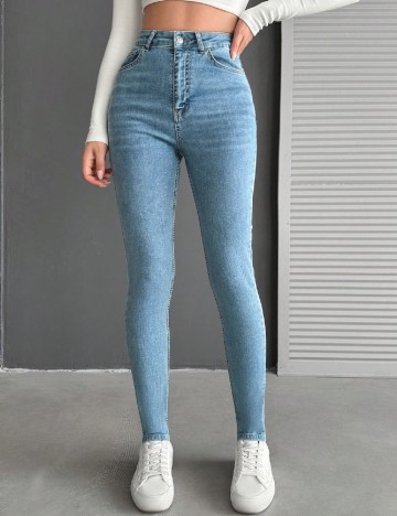 
						Blugi SHEIN, albastru