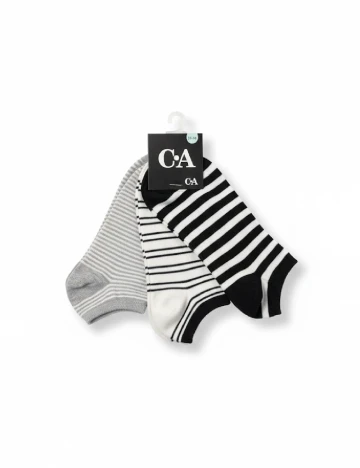 Set sosete 3 perechi C&A, mix culori