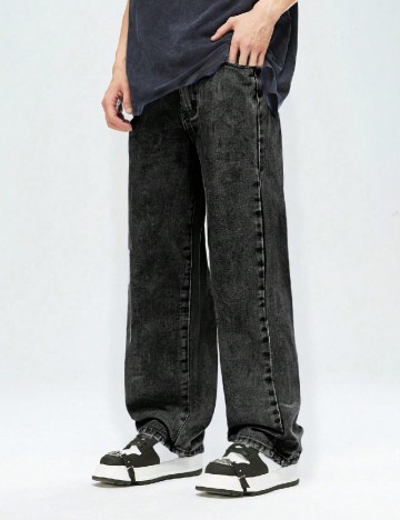 
						Blugi Shein Kids, gri inchis