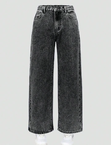 Blugi Shein Kids, gri inchis