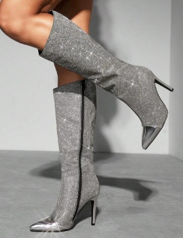 
						Cizme Cuccoo, argintiu