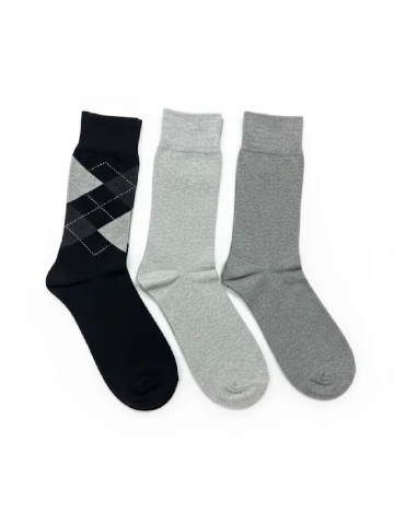 Set sosete 3 perechi C&A, mix culori