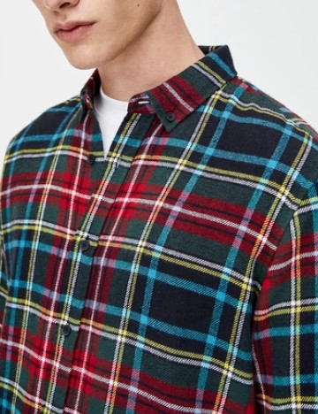 Camasa Pull&Bear, maro deschis