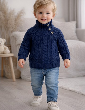 
						Pulover Zara, bleumarin