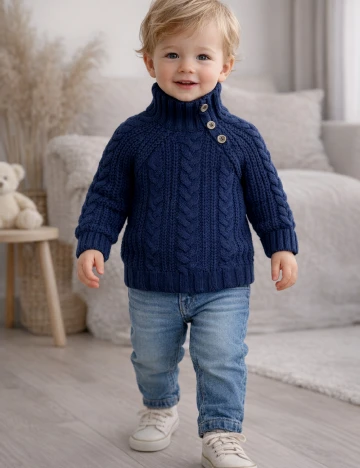 Pulover Zara, bleumarin