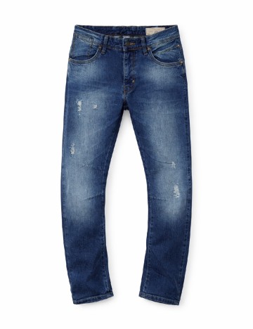 
						Blugi Bershka, albastru