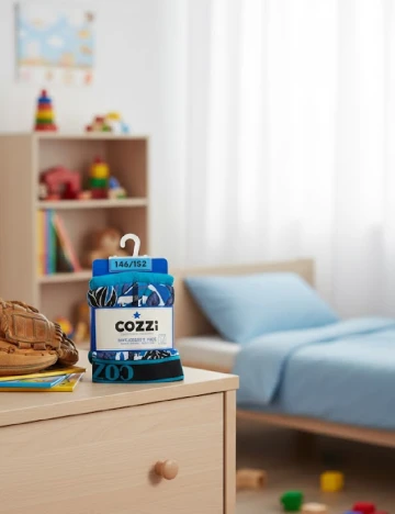 Set Boxeri 2 perechi Cozzi, turcoaz