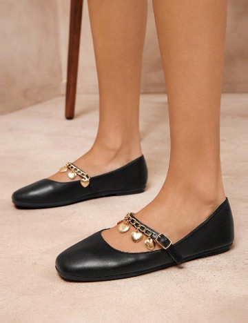 
						Balerini SHEIN, negru