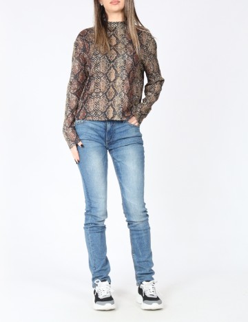 
						Blugi Bershka, albastru