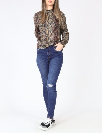 Blugi Bershka, albastru