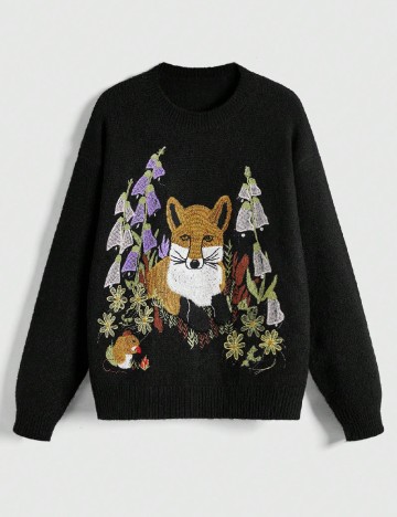 
						Pulover Romwe, negru