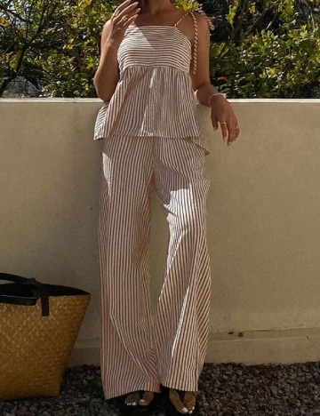 Compleu Dazy, alb/maro