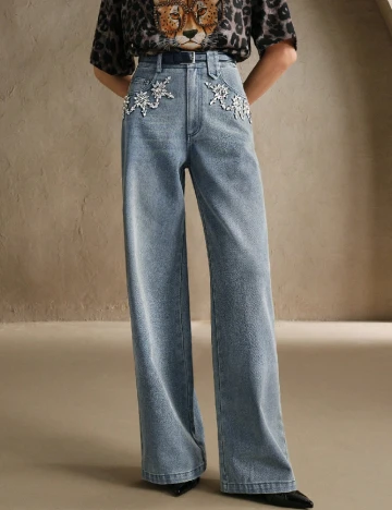 Blugi Anewsta, albastru